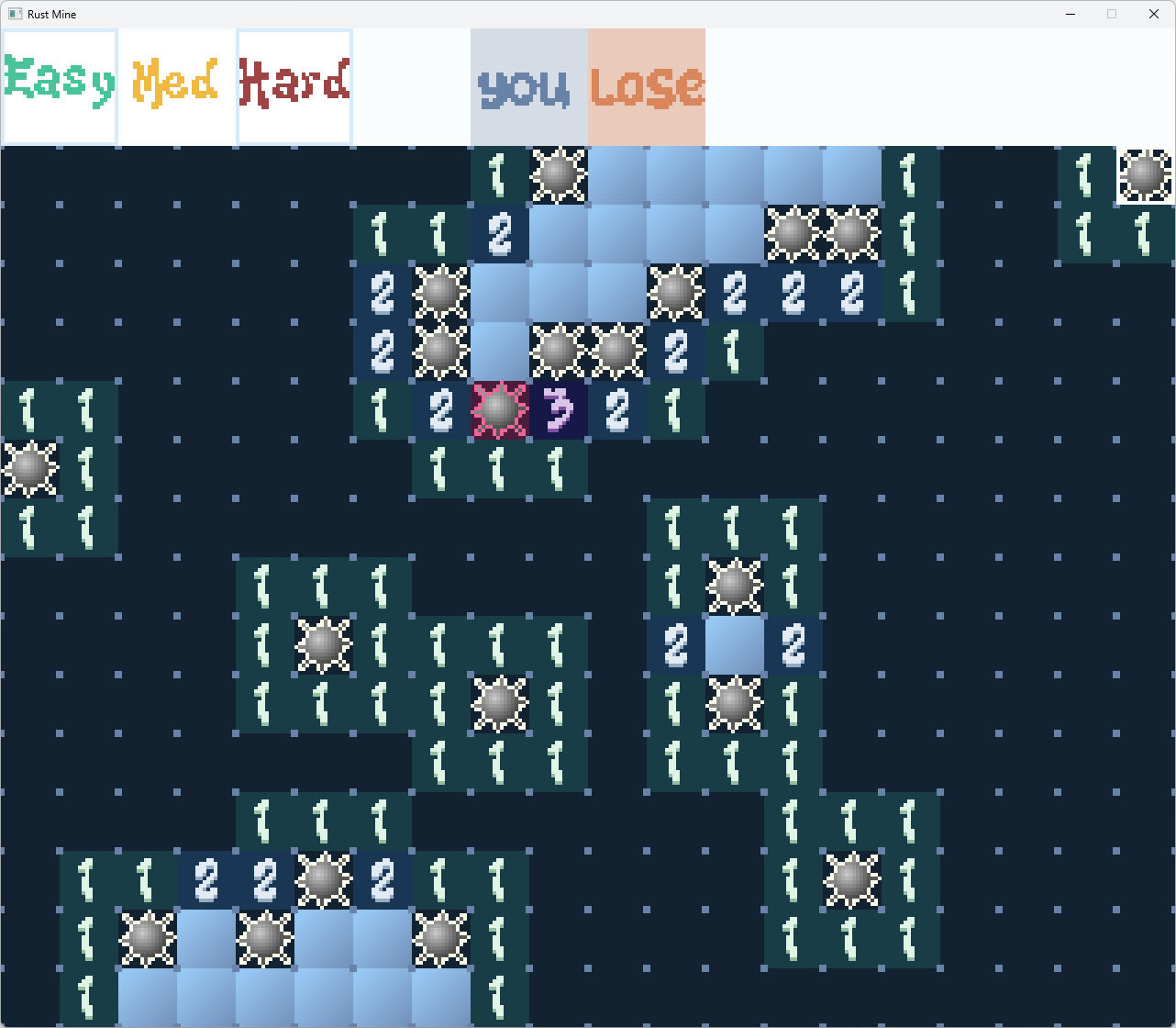 Screenshot of RustMine on Windows